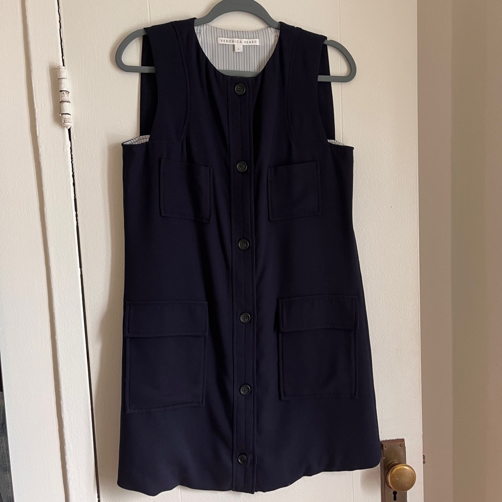 Veronica Beard Mod Button Front Dress